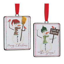Load image into Gallery viewer, Snowman Sentiment Ornament (Set of 12)