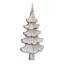 Load image into Gallery viewer, Carved Pine Tree Ornament (Set of 12)