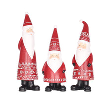 Load image into Gallery viewer, Nordic Santa Figurine (Set of 3)