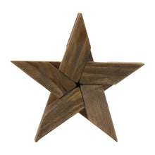 Load image into Gallery viewer, Pine Wood Star Decor (Set of 2)