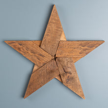 Load image into Gallery viewer, Pine Wood Star Decor (Set of 2)