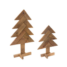 Load image into Gallery viewer, Rustic Wood Pine Tree (Set of 2)