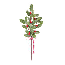 Load image into Gallery viewer, Fabric Holly Berry Spray (Set of 6)