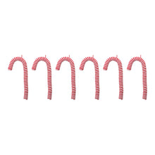 Load image into Gallery viewer, Fabric Candy Cane Ornament (Set of 6)