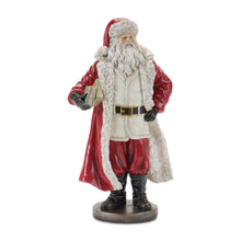 Load image into Gallery viewer, Standing Santa Statue with Books (Set of 2)