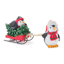 Load image into Gallery viewer, Playful Penguins with Sled Figurine (Set of 2)