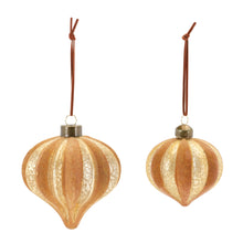 Load image into Gallery viewer, Ribbed Glass Onion Ornament (Set of 12)