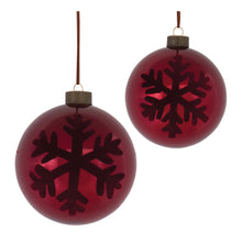 Load image into Gallery viewer, Snowflake Ball Ornament (Set of 6)