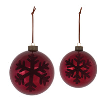 Load image into Gallery viewer, Snowflake Ball Ornament (Set of 6)