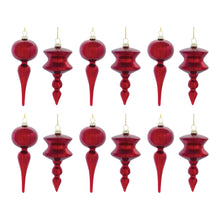 Load image into Gallery viewer, Glass Finial Drop Ornament (Set of 12)