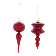 Load image into Gallery viewer, Glass Finial Drop Ornament (Set of 12)