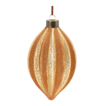 Load image into Gallery viewer, Ribbed Glass Ornamnet (Set of 12)