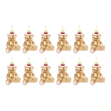 Load image into Gallery viewer, Glass Teddy Bear Ornament (Set of 12)
