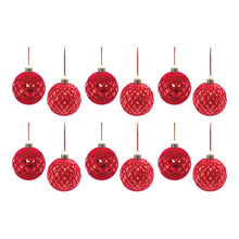 Load image into Gallery viewer, Harlequin Glass Ball Ornament (Set of 12)