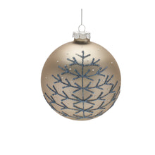 Load image into Gallery viewer, Champagne Glittered Ball Ornament (Set of 6)