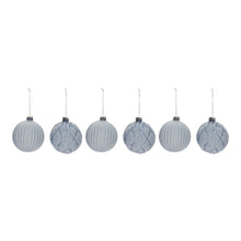 Load image into Gallery viewer, Frosted Glass Ball Ornament (Set of 6)