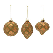 Load image into Gallery viewer, Glitter Net Glass Ball Ornamnet (Set of 12)