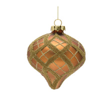 Load image into Gallery viewer, Glitter Net Glass Ball Ornamnet (Set of 12)