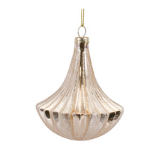 Load image into Gallery viewer, Ribbed Swirl Glass Ornament (Set of 6)