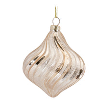 Load image into Gallery viewer, Ribbed Swirl Glass Ornament (Set of 6)