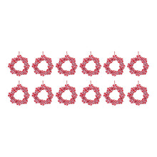 Load image into Gallery viewer, Peppermint Candle Wreath Ornament (Set of 24)