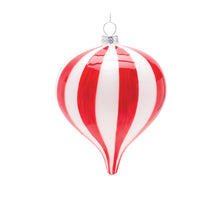 Load image into Gallery viewer, Striped Glass Ornament (Set of 6)