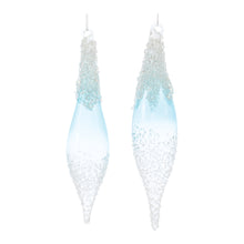 Load image into Gallery viewer, Beaded Glass Drop Ornament (Set of 12)