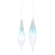 Load image into Gallery viewer, Beaded Glass Drop Ornament (Set of 12)