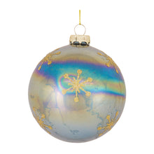 Load image into Gallery viewer, Irredescent Glass Snowflake Ornament (Set of 6)