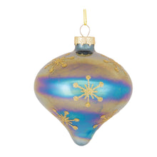 Load image into Gallery viewer, Irredescent Glass Snowflake Ornament (Set of 6)
