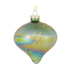 Load image into Gallery viewer, Irredescent Glass Snowflake Ornament (Set of 6)