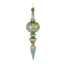 Load image into Gallery viewer, Irredescent Glass Finial Drop Ornament (Set of 6)