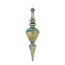 Load image into Gallery viewer, Irredescent Glass Finial Drop Ornament (Set of 6)