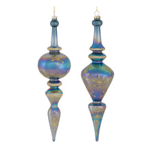 Load image into Gallery viewer, Irredescent Glass Finial Drop Ornament (Set of 6)