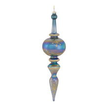 Load image into Gallery viewer, Irredescent Glass Finial Drop Ornament (Set of 6)