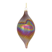 Load image into Gallery viewer, Irredescent Glass Swirl Ornament (Set of 6)