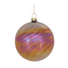 Load image into Gallery viewer, Irredescent Glass Swirl Ornament (Set of 6)