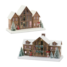 Load image into Gallery viewer, Ski Lodge Lighted Display (Set of 2)