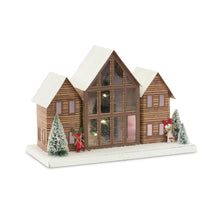 Load image into Gallery viewer, Ski Lodge Lighted Display (Set of 2)