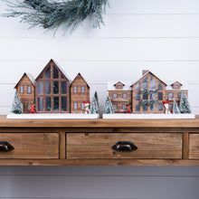 Load image into Gallery viewer, Ski Lodge Lighted Display (Set of 2)