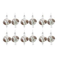 Load image into Gallery viewer, Glass Pinecone Onion Ornament (Set of 12)