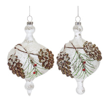 Load image into Gallery viewer, Glass Pinecone Onion Ornament (Set of 12)