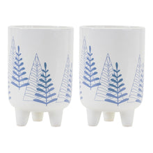 Load image into Gallery viewer, Modern Pine Tree Planter with Legs (Set of 2)