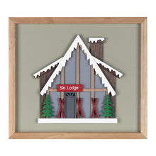 Load image into Gallery viewer, Framed Ski Lodge Wall Art (Set of 4)
