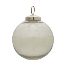 Load image into Gallery viewer, Ribbed Glass Ball Ornament (Set of 12)