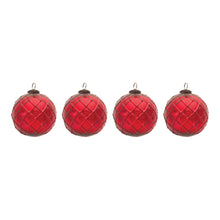 Load image into Gallery viewer, Mercury Glass Ball Ornament (Set of 4)
