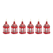 Load image into Gallery viewer, Glittered Glass Lantern Ornament (Set of 6)