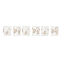 Load image into Gallery viewer, Glittered Pine Cone Candle Holder (Set of 6)