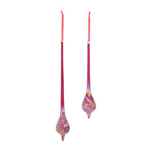 Load image into Gallery viewer, Irredescent Glass Drop Ornament (Set of 12)