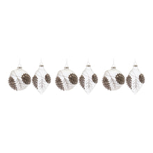 Load image into Gallery viewer, Beaded Glass Pinecone Ornament (Set of 6)